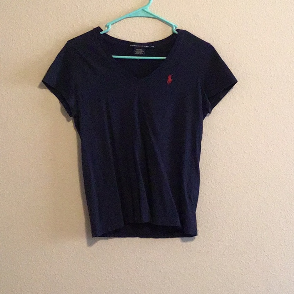 V neck royal blue